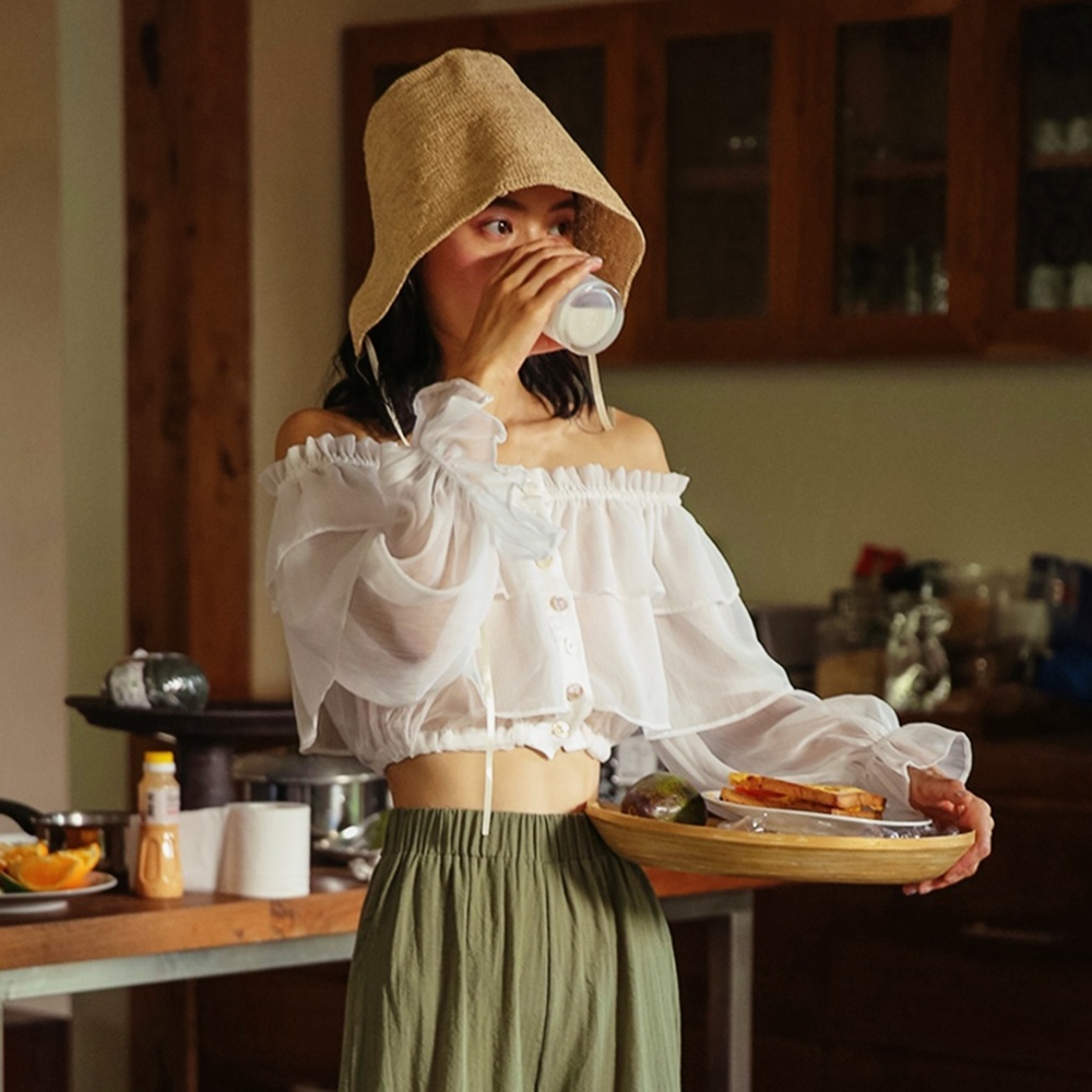 Clarice Off-The-Shoulder Crop Top